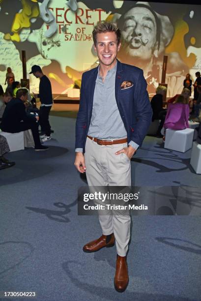 Lukas Sauer attends the "Dali: Surreal" Exhibition VIP Opening at Neukölln Speicher on October 17, 2023 in Berlin, Germany.