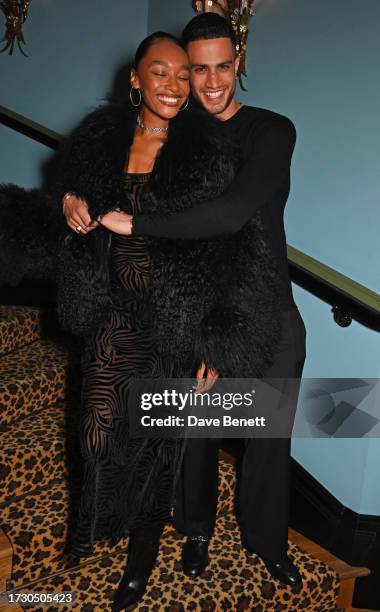 Cheyenne Maya-Carty aka Chey Maya and Ashton Gohil attend the Jimmy Choo / Jean Paul Gaultier after party at The Twenty Twoon October 17, 2023 in...