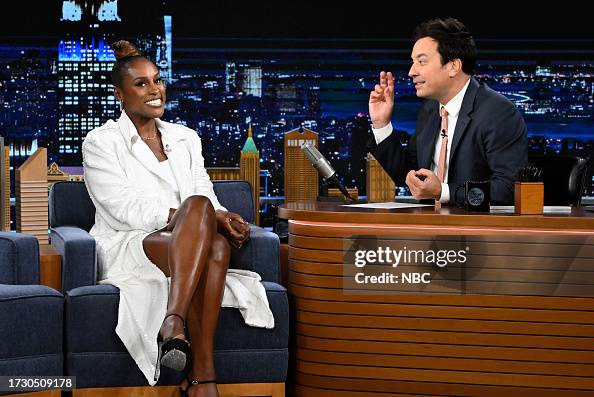 Issa Rae Hosted Show Actress Issa Rae during an interview with host Jimmy Fallon on... News ...