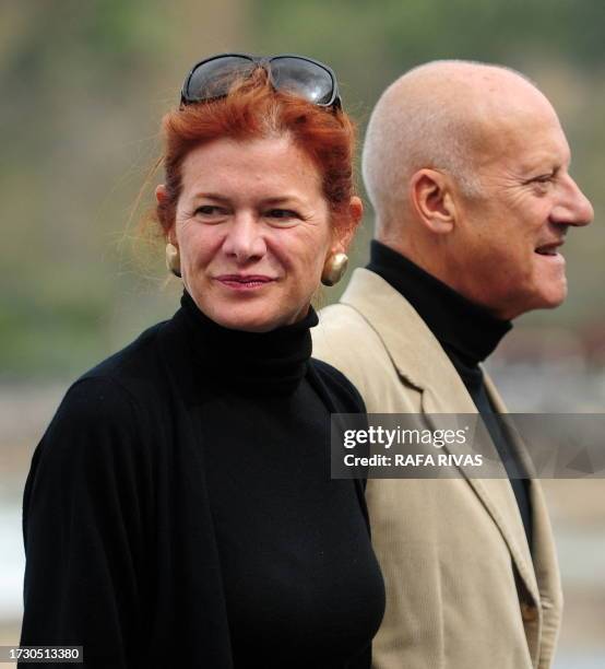 British architect Norman Foster poses after the screening of the "How Much does your building weigh, Mr Foster ?" produced by his wife Elena Ochoa ,...