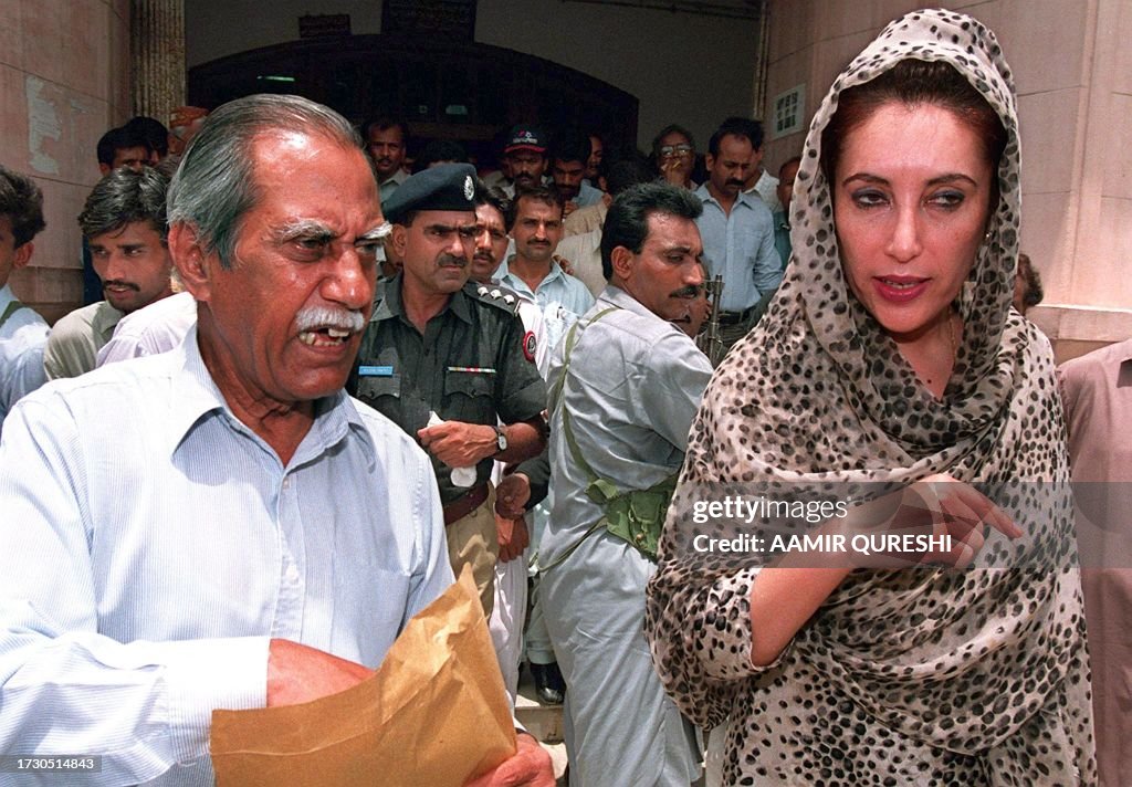 Toheed Bhutto Pakistan's former premier Benazir Bhutto along her counsel Haefiz ...