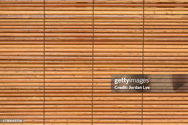 closeup of a wooden bamboo blinds - bamboo stock pictures, royalty-free photos & images