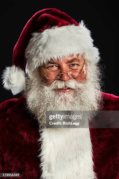 santa claus - santa beard stock pictures, royalty-free photos & images