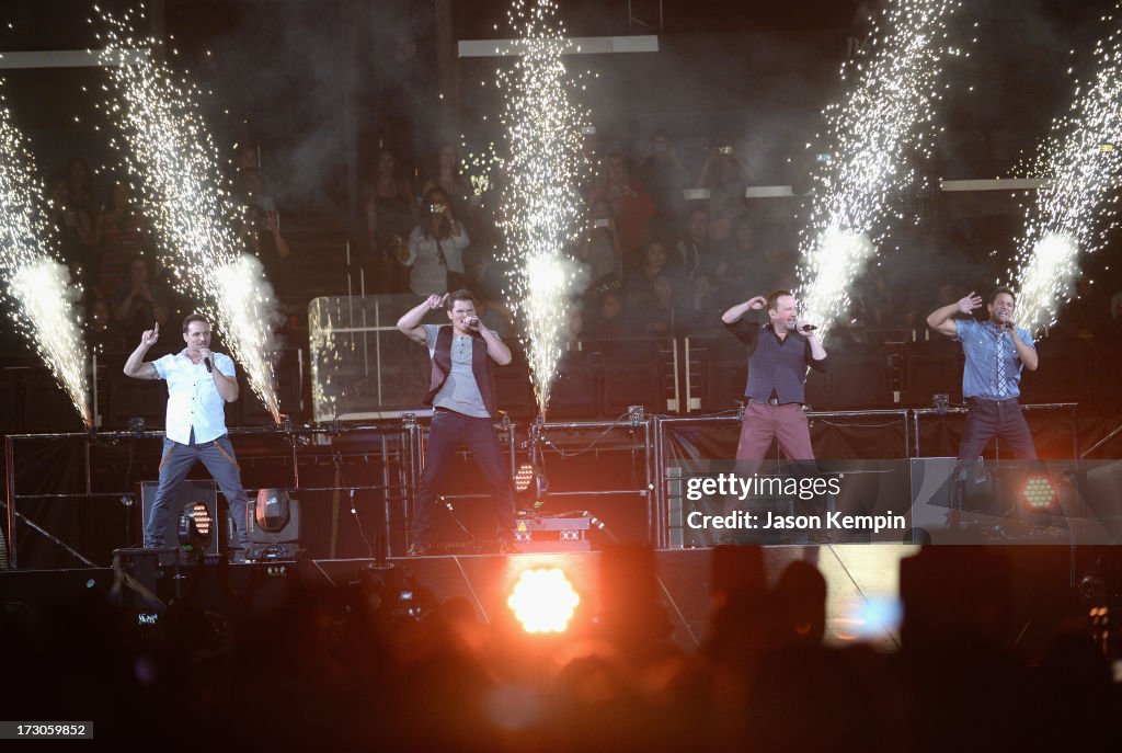New Kids On The Block Performs At The Staples Center