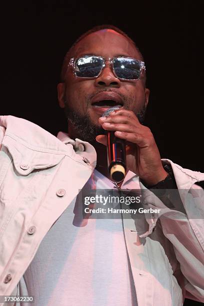 Nokio of Dru Hill performs at the Greek Theatre on July 5, 2013 in Los Angeles, California.