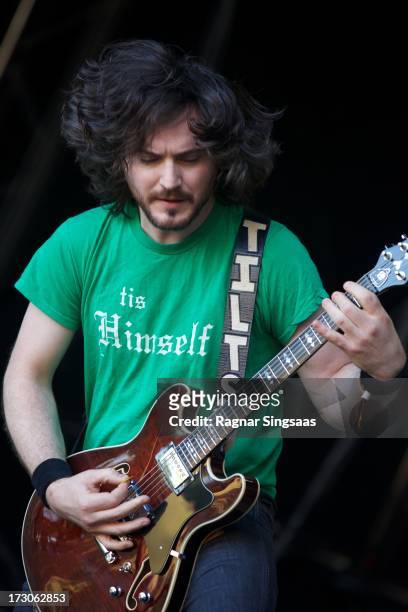 Andrew Elstner of Torche performs on stage on Day 4 of Hove Festival 2013 on July 5, 2013 in Arendal, Norway.