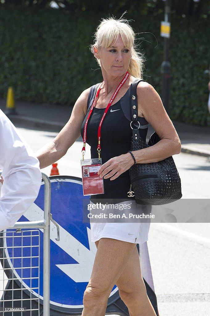 Celebrity Sightings At Wimbledon In London - July 6, 2013