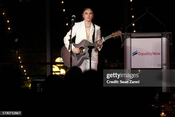 Destiny Rogers performs onstage as Equality Now Hosts "Make Equality Reality" Gala at Guastavino's on October 11, 2023 in New York City.