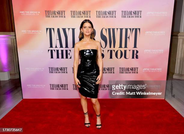 Maren Morris attends "Taylor Swift: The Eras Tour" Concert Movie World Premiere at AMC The Grove 14 on October 11, 2023 in Los Angeles, California.