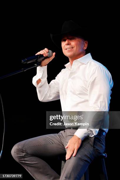 Kenny Chesney performs onstage at the 53rd Anniversary Nashville Songwriters Hall of Fame Gala at Music City Center on October 11, 2023 in Nashville,...