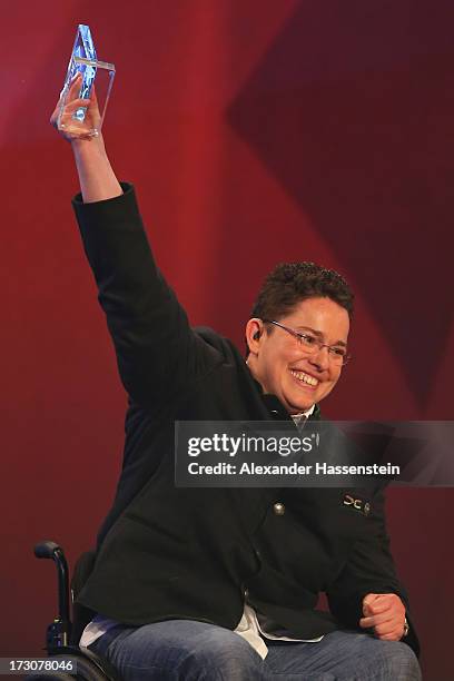 Birgit Kober receives the Bavarian Sportaward 2013 during the Bavarian Sport Award gala at BMW Welt on July 6, 2013 in Munich, Germany.