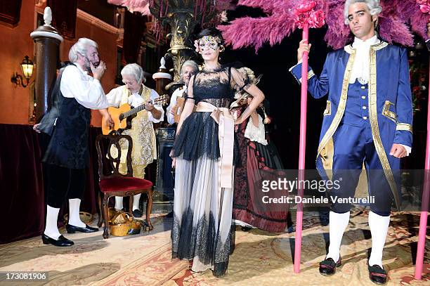 Actress Audrey Tautou attends the 'Ballo in Maschera' to Celebrate Dolce&Gabbana Alta Moda at Palazzo Pisani Moretta on July 6, 2013 in Venice, Italy.