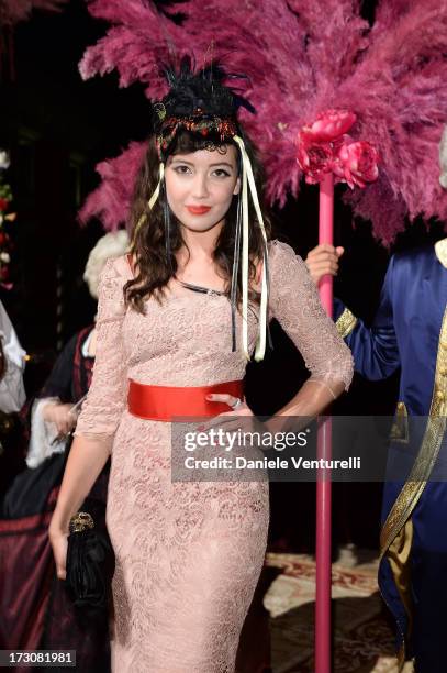 Daisy Lowe attends the 'Ballo in Maschera' to Celebrate Dolce&Gabbana Alta Moda at Palazzo Pisani Moretta on July 6, 2013 in Venice, Italy.