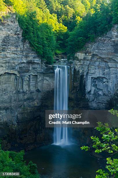 taughannock falls - ithaca new york stock pictures, royalty-free photos & images