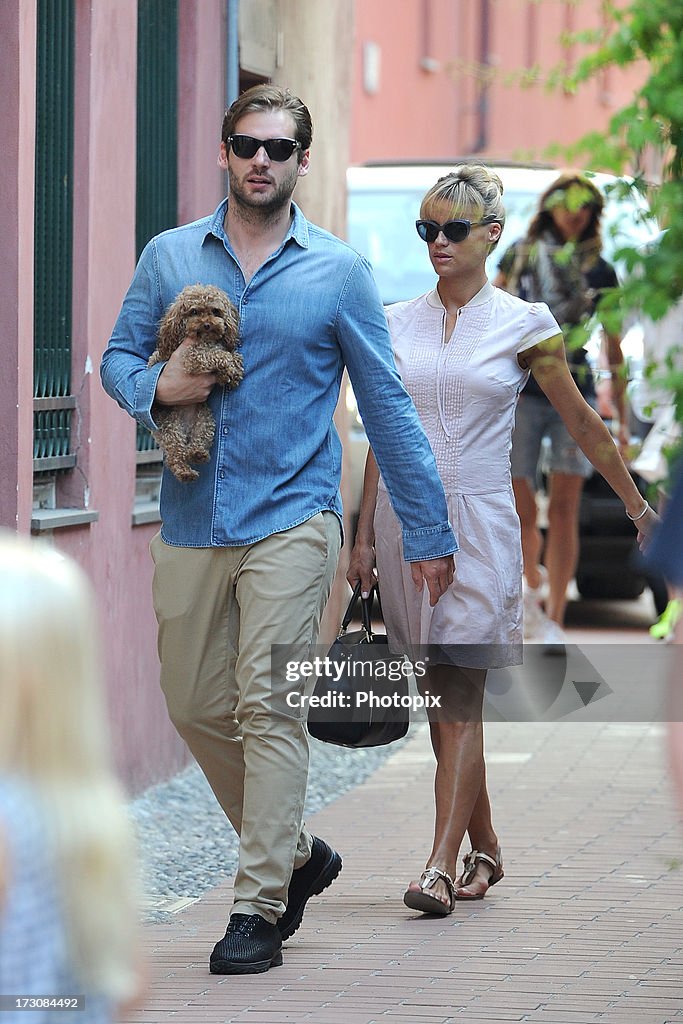 Michelle Hunziker Sightings In Varigotti - July 6, 2013