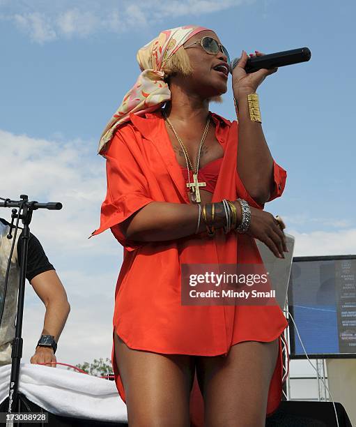 Eve appears at Bagatelle Beach at the New Tropicana Las Vegas on July 6, 2013 in Las Vegas, Nevada.