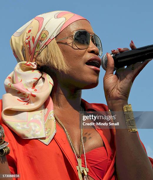 Eve appears at Bagatelle Beach at the New Tropicana Las Vegas on July 6, 2013 in Las Vegas, Nevada.