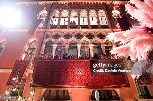 General view of the 'Ballo in Maschera' to Celebrate Dolce&Gabbana Alta Moda at Palazzo Pisani Moretta on July 6, 2013 in Venice, Italy.