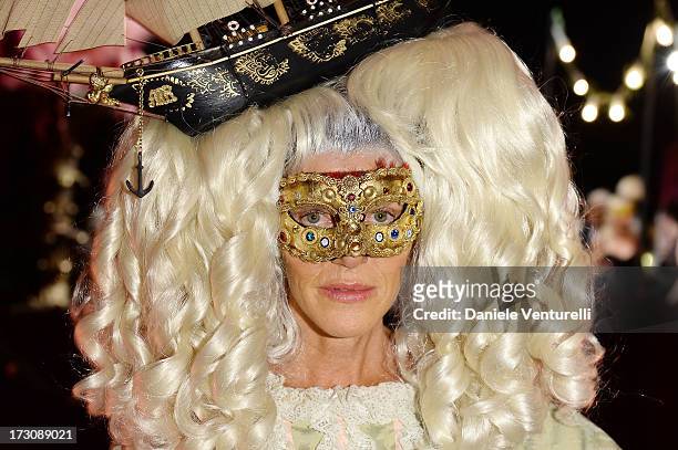 Anna Dello Russo attends the 'Ballo in Maschera' to Celebrate Dolce&Gabbana Alta Moda at Palazzo Pisani Moretta on July 6, 2013 in Venice, Italy.