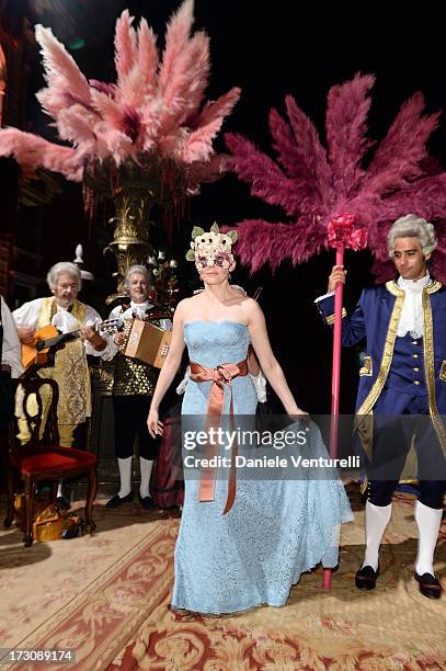 Rose McGowan attends the 'Ballo in Maschera' to Celebrate Dolce&Gabbana Alta Moda at Palazzo Pisani Moretta on July 6, 2013 in Venice, Italy.