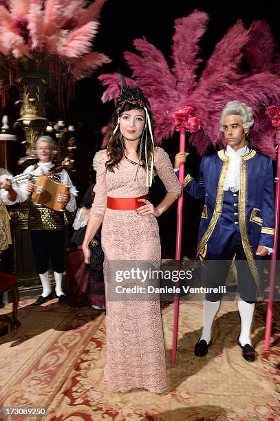 Daisy Lowe attends the 'Ballo in Maschera' to Celebrate Dolce&Gabbana Alta Moda at Palazzo Pisani Moretta on July 6, 2013 in Venice, Italy.