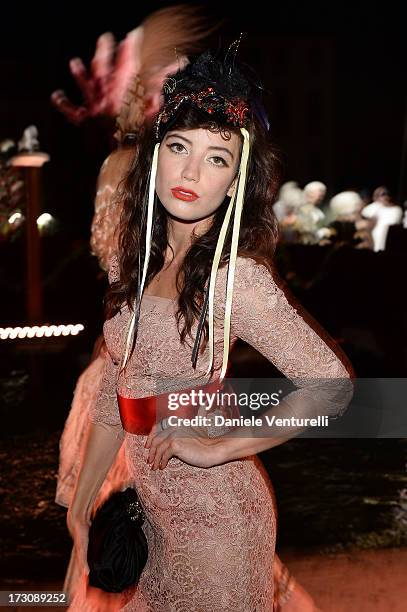 Daisy Lowe attends the 'Ballo in Maschera' to Celebrate Dolce&Gabbana Alta Moda at Palazzo Pisani Moretta on July 6, 2013 in Venice, Italy.