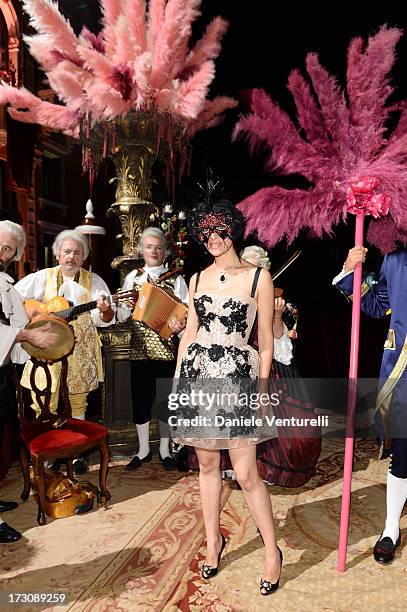 Caterina Murino attends the 'Ballo in Maschera' to Celebrate Dolce&Gabbana Alta Moda at Palazzo Pisani Moretta on July 6, 2013 in Venice, Italy.