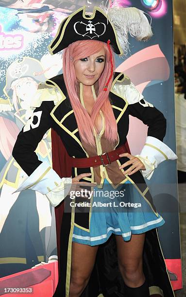 Cosplayer Jessica Nigri attends the Anime Expo 2013 held at The Los Angeles Convention Center on July 6, 2013 in Los Angeles, California.