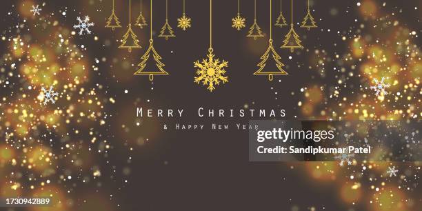 illustrations, cliparts, dessins animés et icônes de fond brillant de noël avec des éléments suspendus - glamour