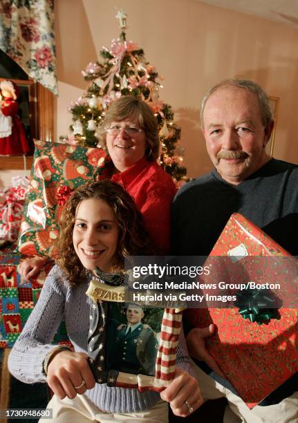 Denise and Michael Burke and his fianc?e Dina DelMonaco prepare to welcome home Matt Burke from his 1 year service in Iraq to his home in Rockland on...