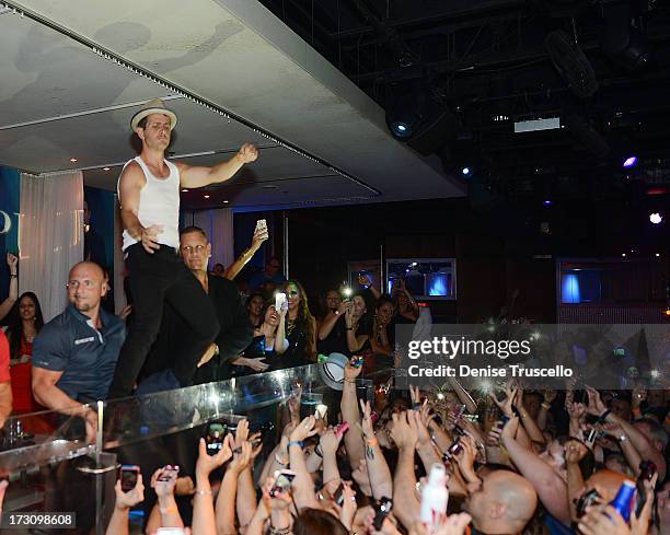 Joey McIntyre of New Kids On The Block hosts at Pure Nightclub at Caesars Palace on July 6, 2013 in Las Vegas, Nevada.