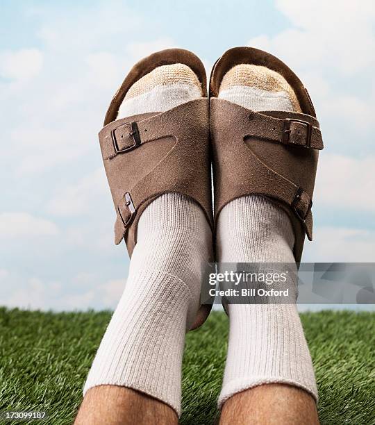 sandals - slippers stockfoto's en -beelden