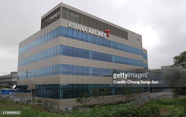 The General view of Asiana Airlines headquarters on July 7, 2013 in Incheon, South Korea. Two people are dead and more than 180 injured after an...