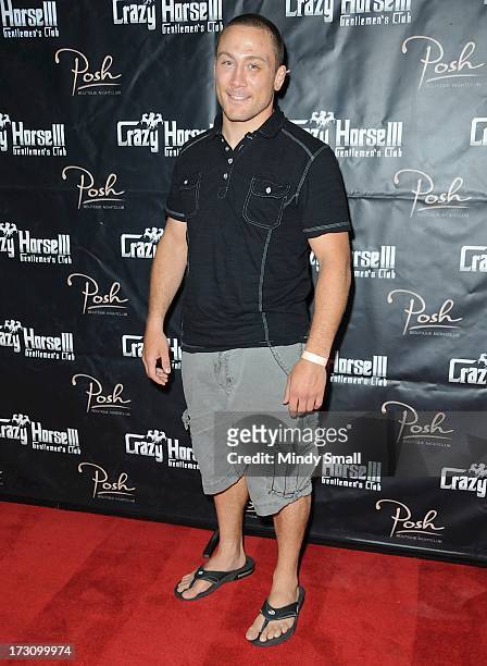 Mike Pierce arrives at the Crazy Horse III Gentleman's Club on July 6, 2013 in Las Vegas, Nevada.