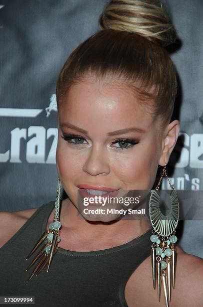 Nikki Delano arrives at the Crazy Horse III Gentleman's Club on July 6, 2013 in Las Vegas, Nevada.