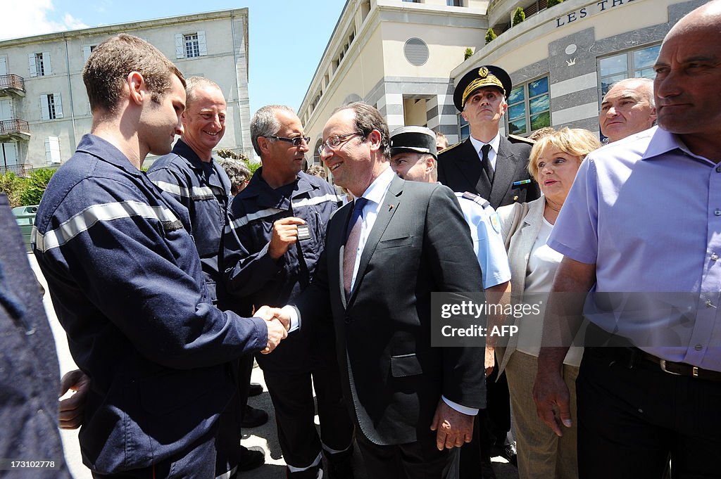 FRANCE-HOLLANDE-WEATHER