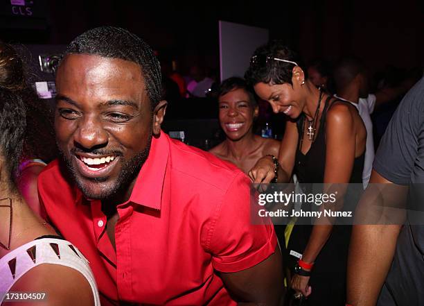 Lance Gross, Andrea Kelly, and Nicole Murphy attend the Essence Day party at the W New Orleans on July 6, 2013 in New Orleans, Louisiana.