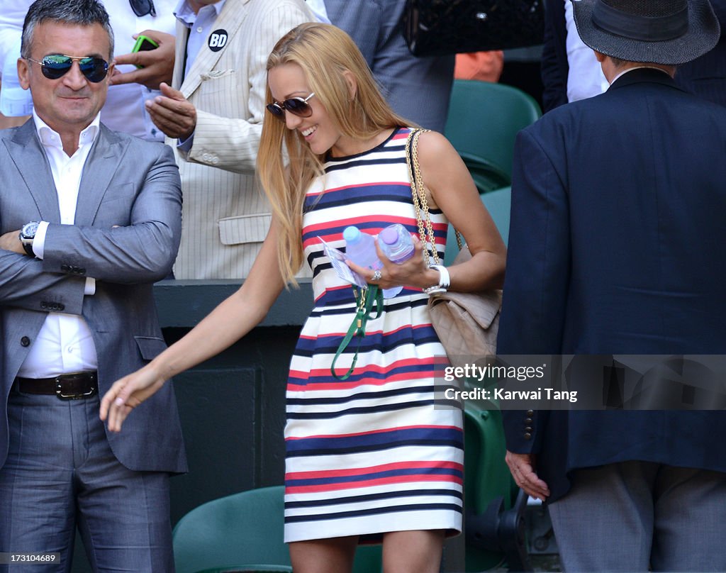 Celebrities Attend Wimbledon 2013 - Day 13