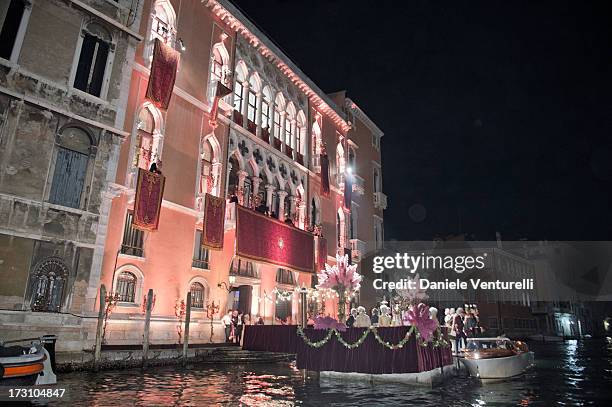 General view of the 'Ballo in Maschera' to Celebrate Dolce&Gabbana Alta Moda at Palazzo Pisani Moretta on July 6, 2013 in Venice, Italy.