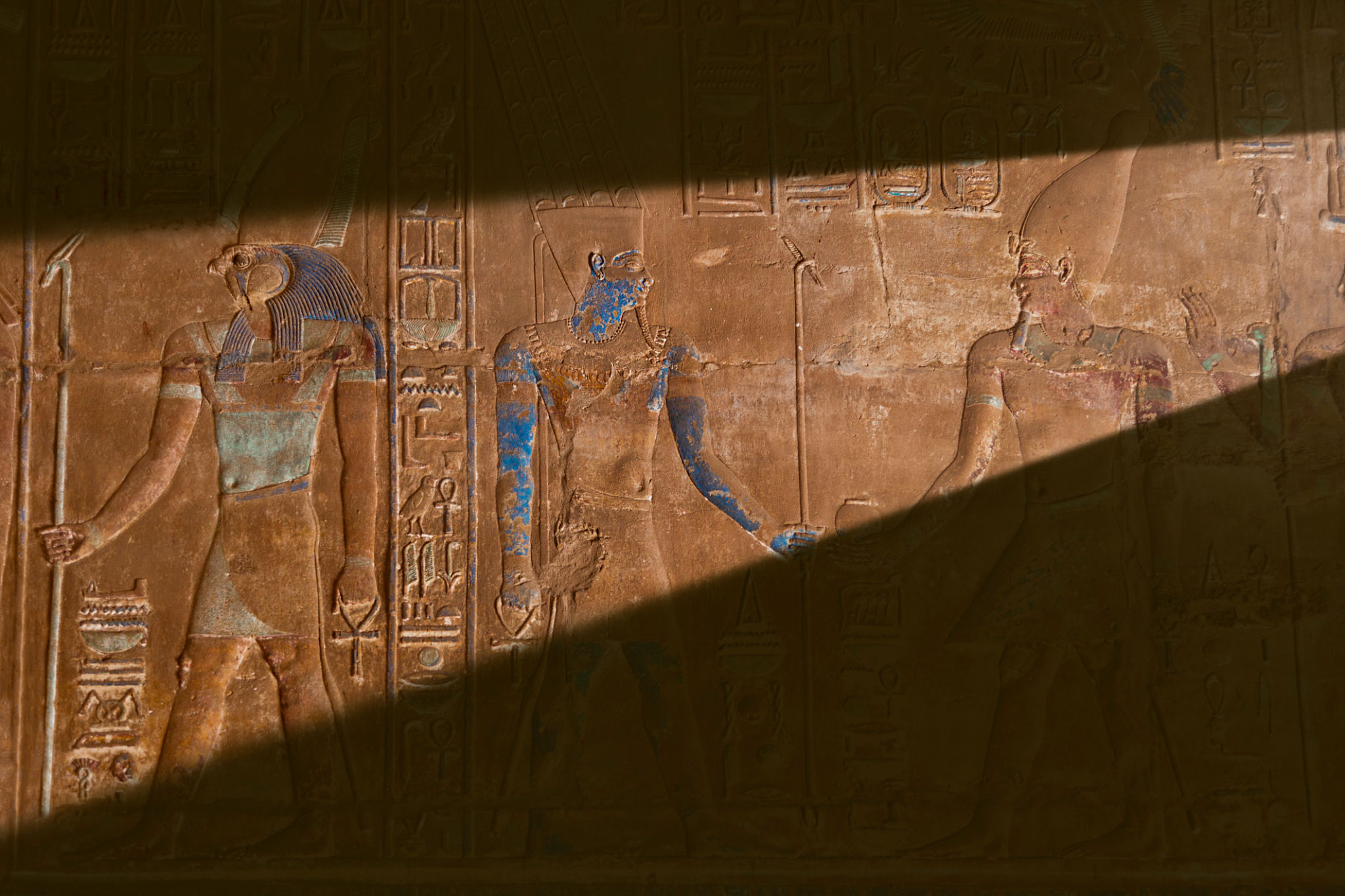 Egyptian hieroglyphics in Temples of Karnak. Egyptian hieroglyphics in Temples of Karnak.