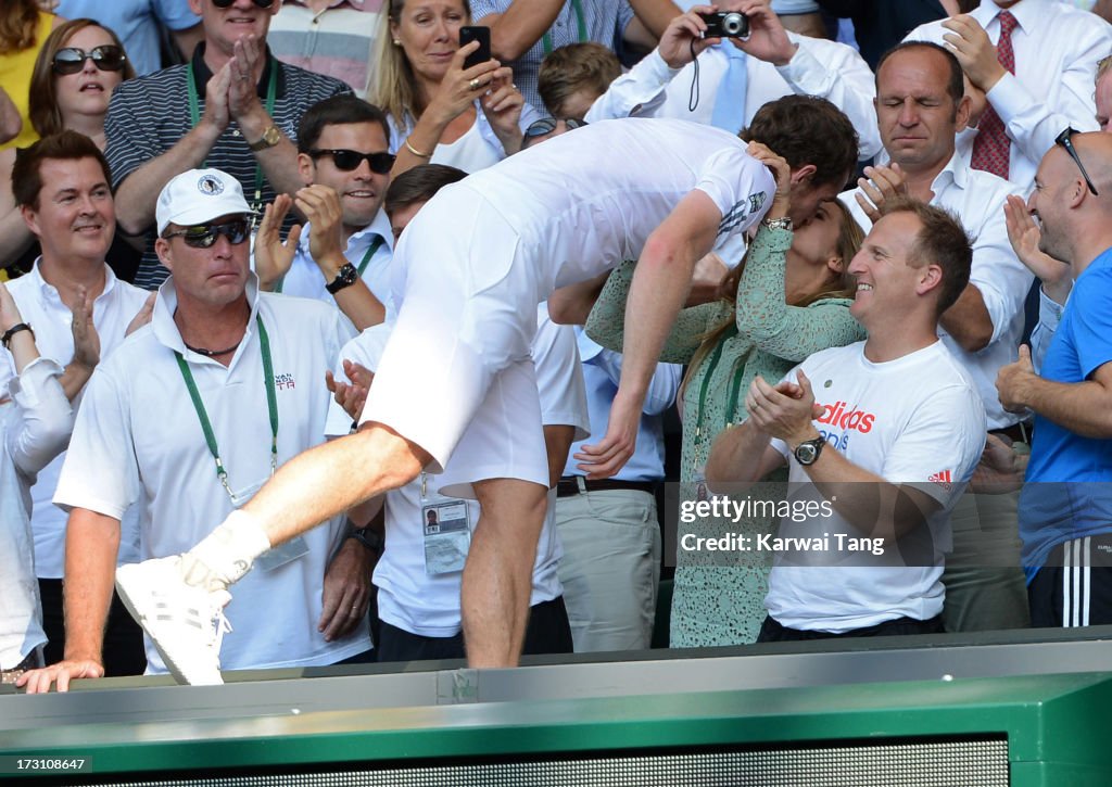 Celebrities Attend Wimbledon 2013 - Day 13
