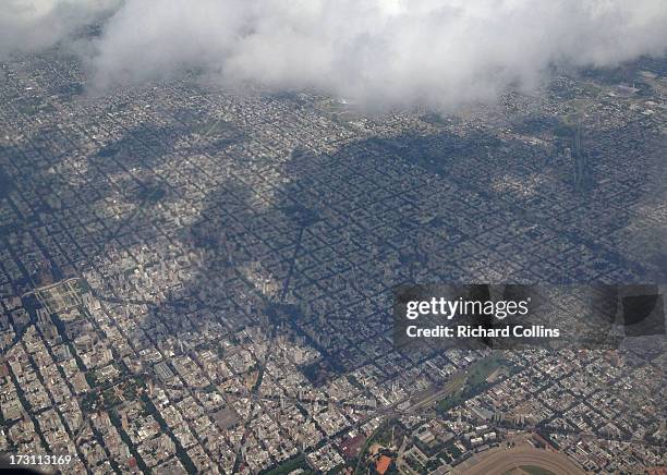 buenos aires aerial view - provinz buenos aires stock-fotos und bilder