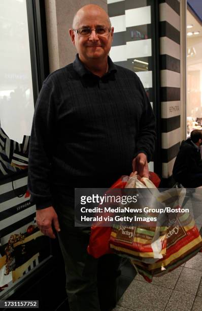 Joe Cappuccio of South Boston speaks to the Herald while shopping at the CambridgeSide Galleria in Cambridge, Massachusetts December 20, 2015. Staff...