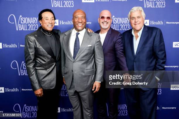 Byron Allen is joined by Smokey Robinson , Howie Mandel and Jay Leno as he is honored with the 2023 UCLA Neurosurgery Visionary Award at The Beverly...