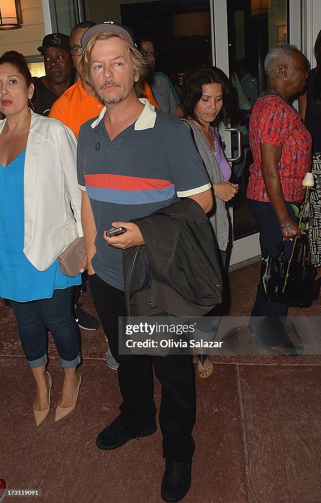 Celebrity Sightings In Miami - July 7, 2013