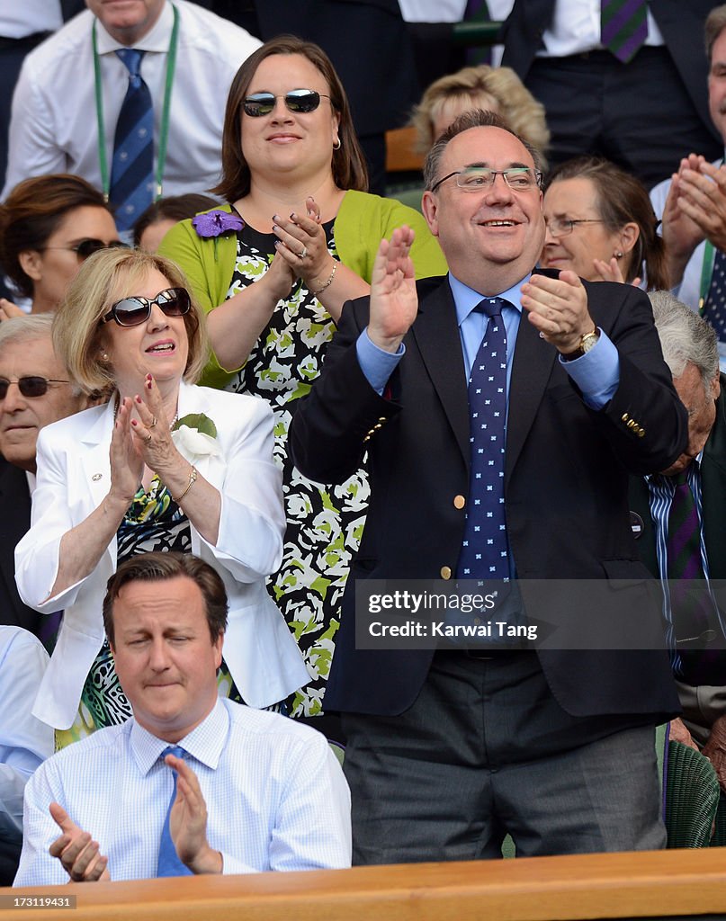 Celebrities Attend Wimbledon 2013 - Day 13