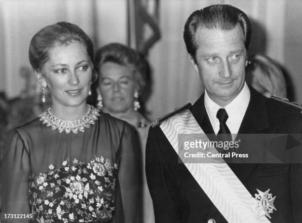 Prince Albert of Belgium and Princess Paola of Belgium , 12th December 1977.