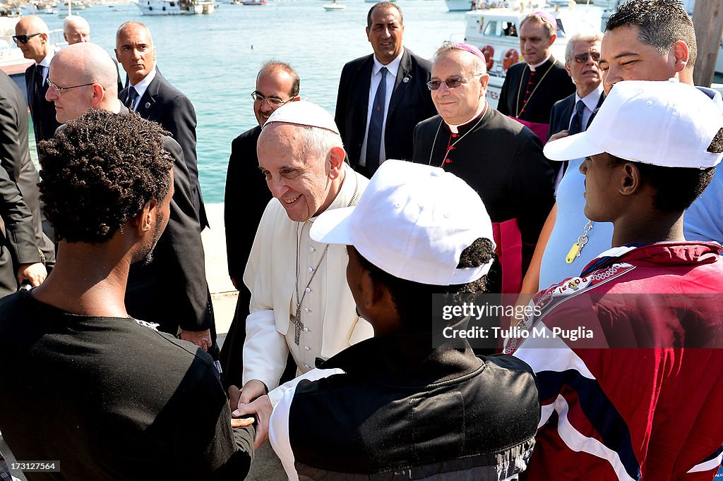 Pope Francis Visits The Island of Lampedusa