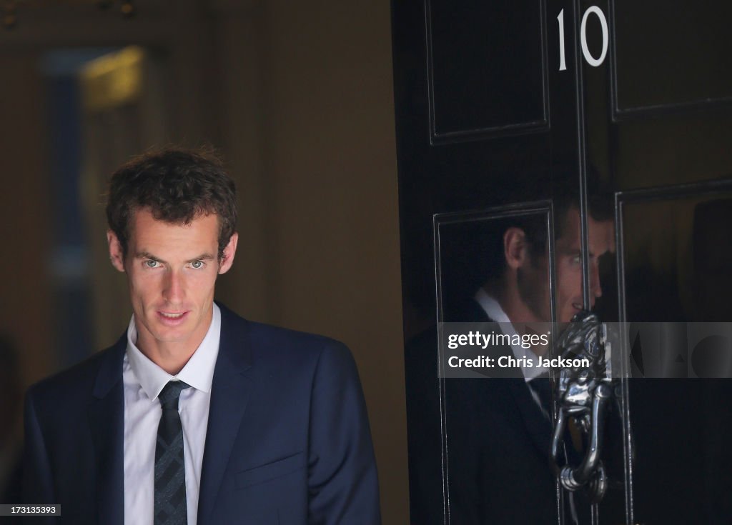 Andy Murray Meets David Cameron At Downing Street