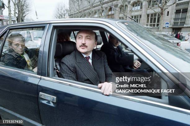 French lawyer Georges Kiejman, defender of the United States party, leaves the Paris courthouse on February 28 after Lebanese FARL leader Georges...